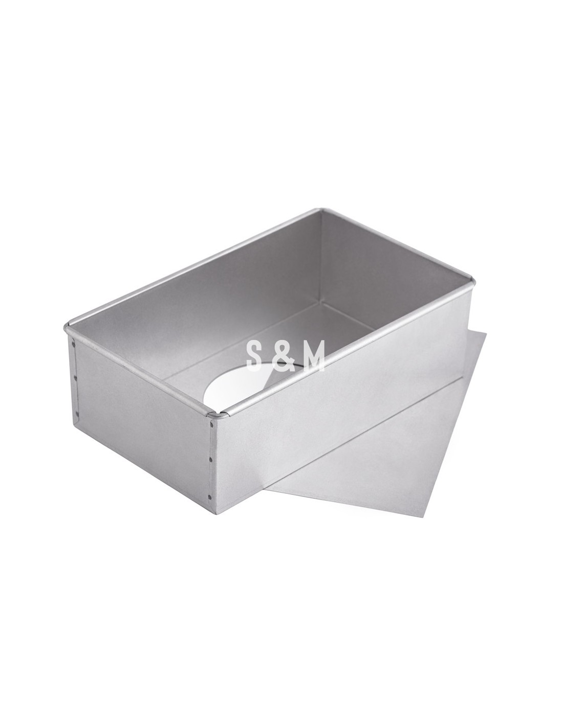 Molde rectangular desmontable Patisse Silver 33 cm