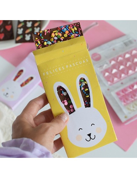 Injusto evaporación Costoso Cajitas Para Tabletas de Chocolate Conejo de Pascua Pack x 6 Tienda  Sprinkles & More